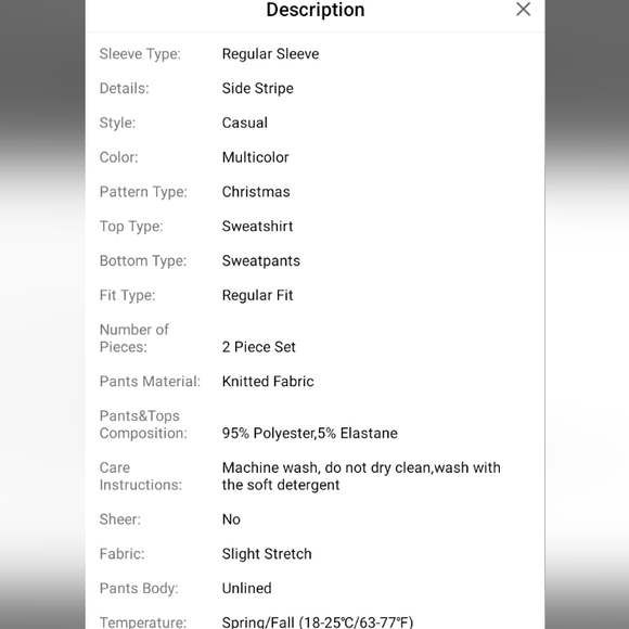 Little Kid Christmas Print Sweatshirt & Sweatpants Size 7 boys - Picture 4 of 4